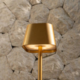 Lampe de table rechargeable Ava dorée