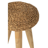 Tabouret J-Line Round, détail des matériaux naturels