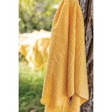 Serviette de toilette uni Zoé Mimosa 50 x 100