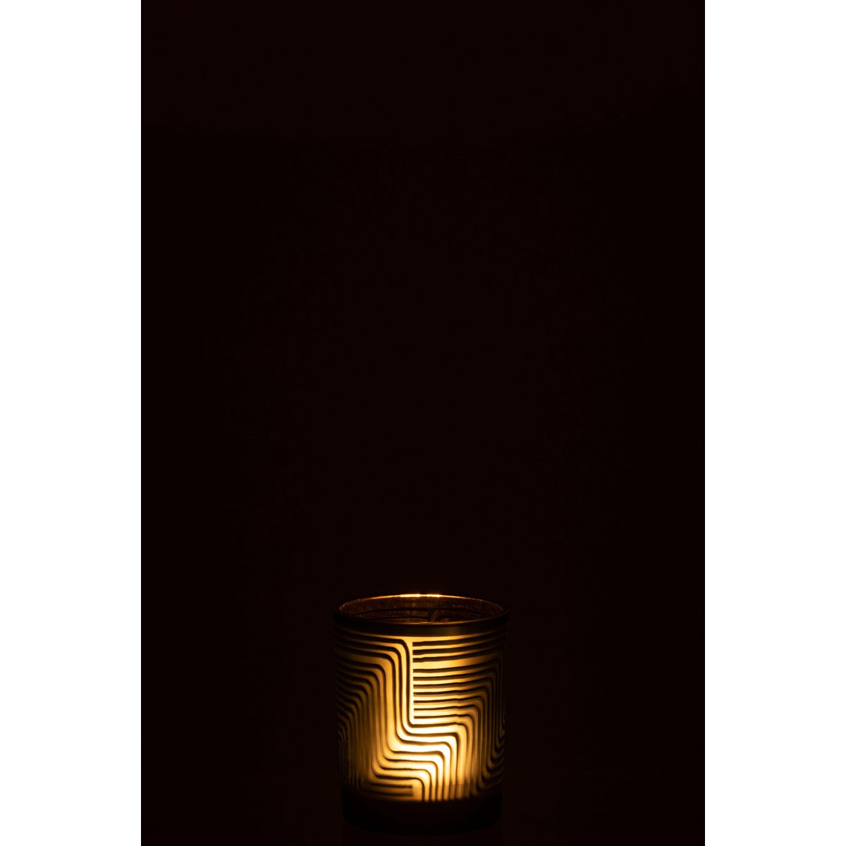 Lanterne Zigzag avec détails en verre vert et design moderne