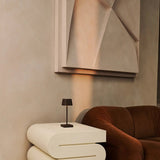 Lot de 4 lampes à poser rechargeables marron avec station de recharge