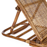 La Chaise Longue en Rotin - Noyer Foncé