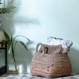 Panier de rangement | Panier à linge | Panier à plantes MAJALENGKA (naturel) en fibre de bananier et jonc de mer (3 tailles)