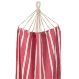 Détail des rayures du hamac J-Line en coton et polyester