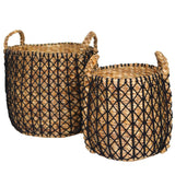 Panier à linge PRAYA | Panier à plantes en jacinthe d'eau
