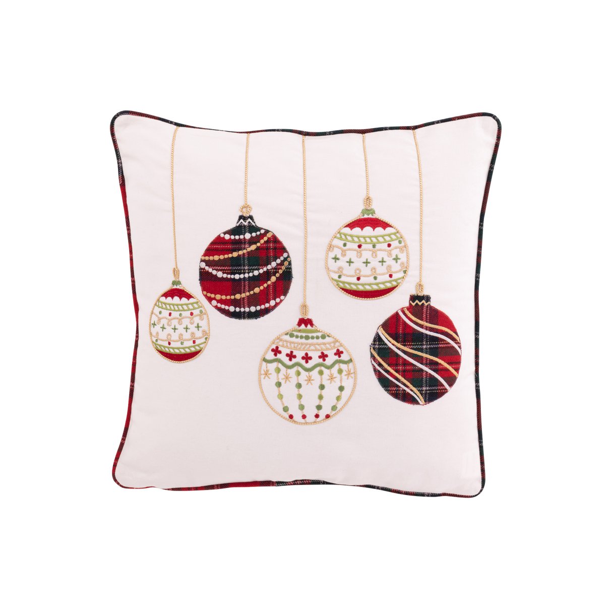 Coussin J-Line sapin de Noël avec des décorations de Noël