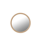 Miroir rond J-Line en rotin naturel, mise en scène déco