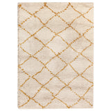 Tapis Casablanca 120x170 cm, motifs berbères en couleur curry