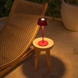 Lampe de table rechargeable rouge Hugo Berry