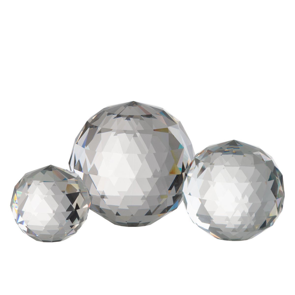Photophore Boule Cristal Transparent - ambiance décorative sur table