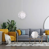 Lampe de table "Fora" en métal et en plastique blanc, socket E27, éclairage pour le salon, salle à manger et table de chevet, Ø41 cm