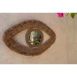 Le Miroir Yeux en Raphia - Naturel - M