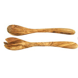 Couverts à Salade Personnalisés en Bois d'Olivier 30 cm