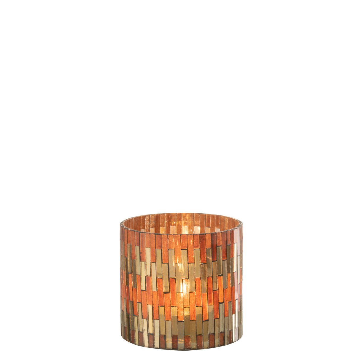Lanterne J-Line Chic, détail du verre transparent et finitions dorées