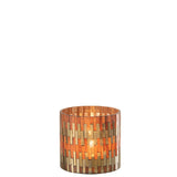 Lanterne J-Line Chic, détail du verre transparent et finitions dorées
