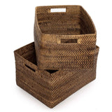 Le Panier à Magazines Colonial - Brun Naturel - S
