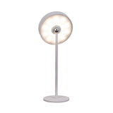 Lampe de table de batterie LED magnétiquement "ella" pour l'extérieur et à l'intérieur, en métal et en plastique en blanc, 35 cm de haut