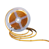 Stripe LED de COB 5 mètres, blanc / transparent, dimmable avec fonction de mémoire