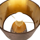 Lampe de table en céramique "Bronco", lampe de table, en céramique, beige / gris, avec socket e14, pour salle à manger, salon, couloir ou bureau, 39 cm de haut