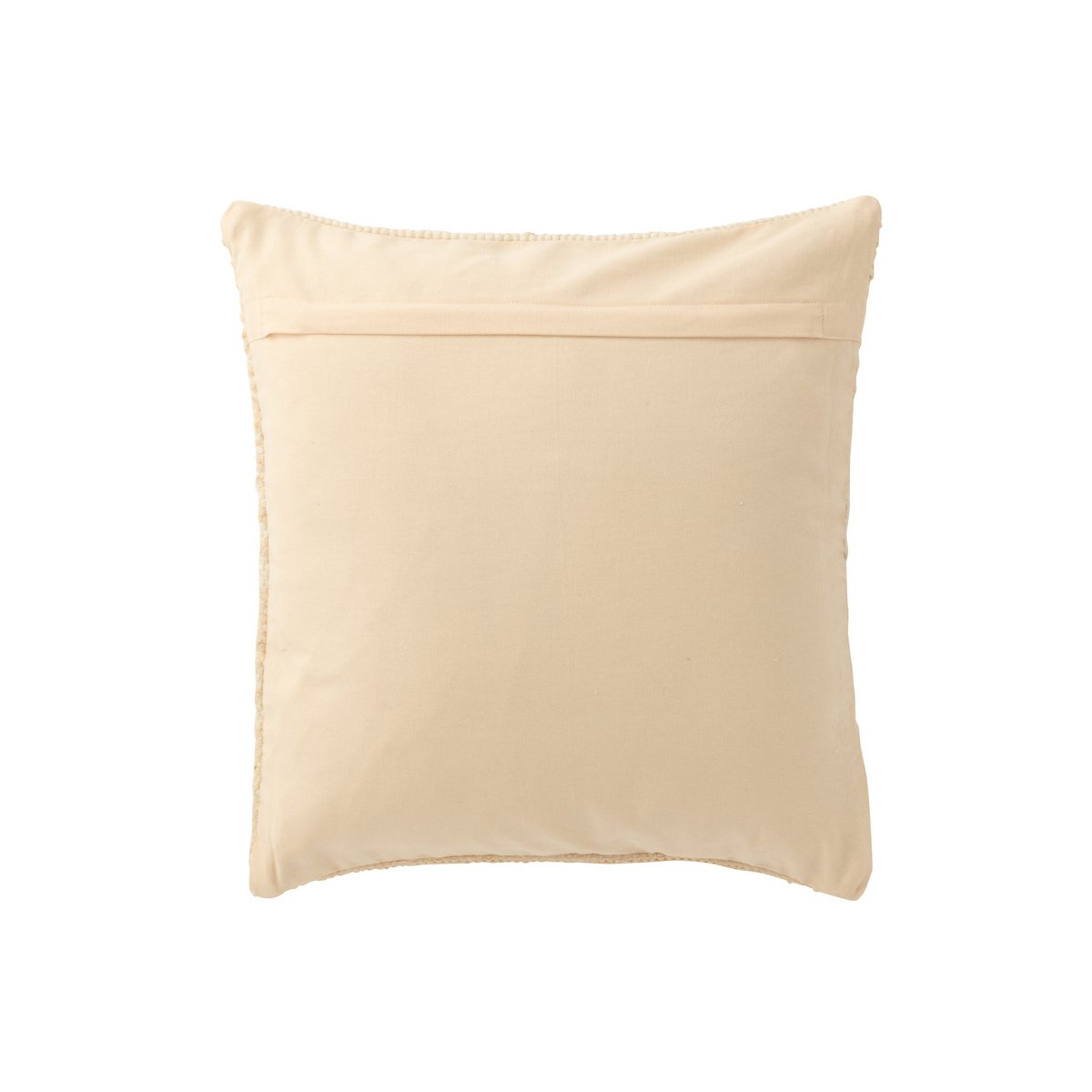 Coussin J-Line Stripes crème et saumon en coton recyclé, design élégant