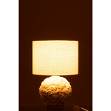 Détail de la lampe J-Line Schelp Small, finition élégante en coquille