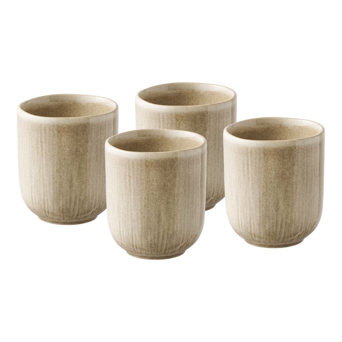 Détail de la texture en céramique beige de la tasse Viola