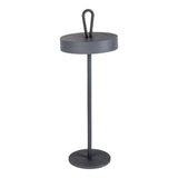 Lampe magnétique Ella en métal gris, vue de face