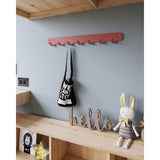 Gorillz Rounded Seven - Porte-manteau mural - 7 patères - Rouge