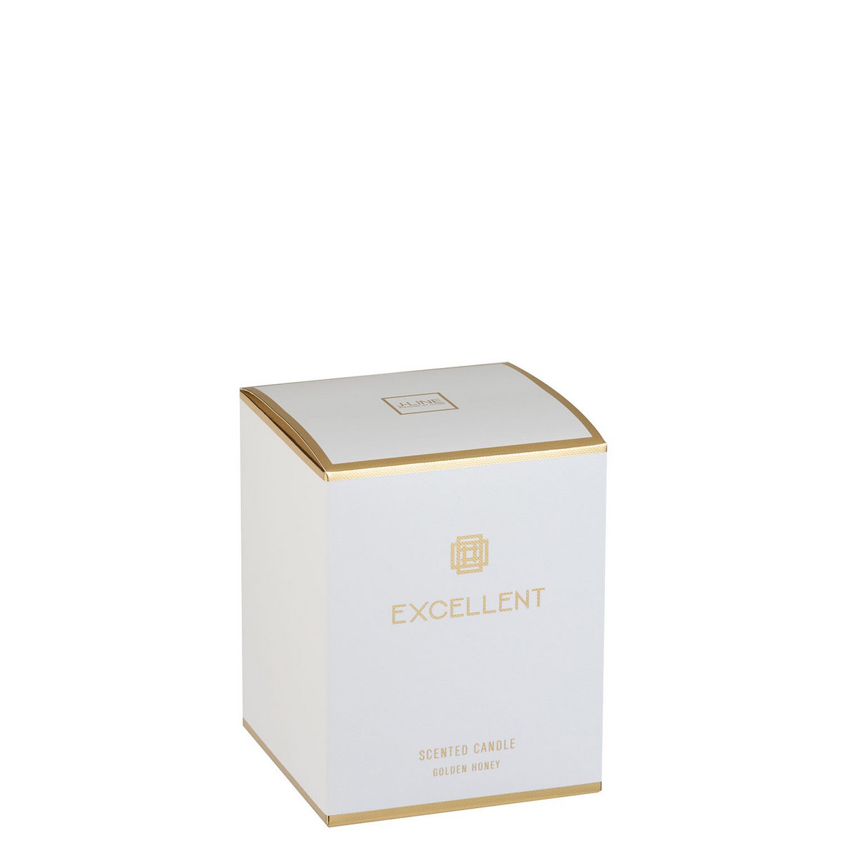 Bougie Golden Honey allumée, créant une ambiance chaleureuse.