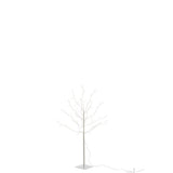 Arbre décoratif LED blanc J-Line - Ambiance dans un salon moderne