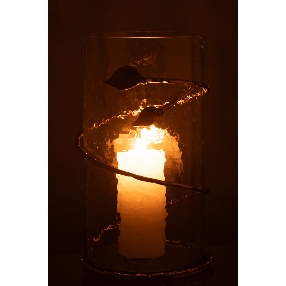 Vase en Verre et Fer - Ambiance moderne dans un salon