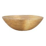 Corbeille à fruits 4 parties métal ø 40 cm H 11 cm Corbeille à pain coupe à fruits ronde argent ou or structure fil Vita