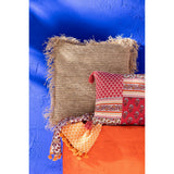 Coussin J-Line grand format, détail du tissu en jute