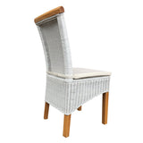 Chaise de salle à manger chaise rotin table de table de salle à manger blanche Perth Nature rattan Nature Nucleus durable