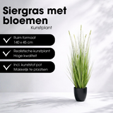 Plante Artificielle Gazon Ornemental Blanc