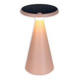 Lampe de table de batterie solaire "Palu" pour l'extérieur et à l'intérieur, en plastique en rose, 20 cm de haut
