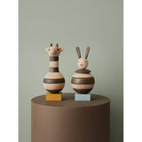 Lapin empilable en bois