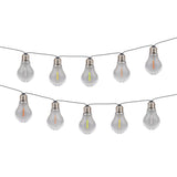 Longueur totale de la chaîne légère extérieure à 10 LED à 10 LETTURE LINDA 370 cm, 10 balles (distance 20 cm) avec Ø 6 cm, plastique, changement de couleur RGB