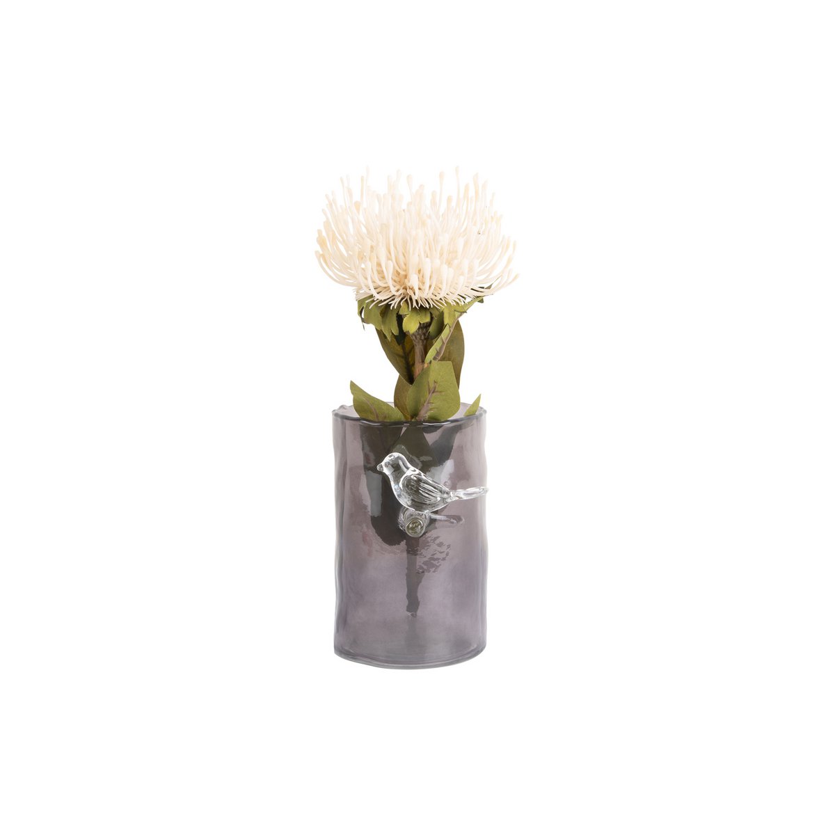 Vue de côté du Vase Oiseau Sur Branche Petit montrant le design ludique