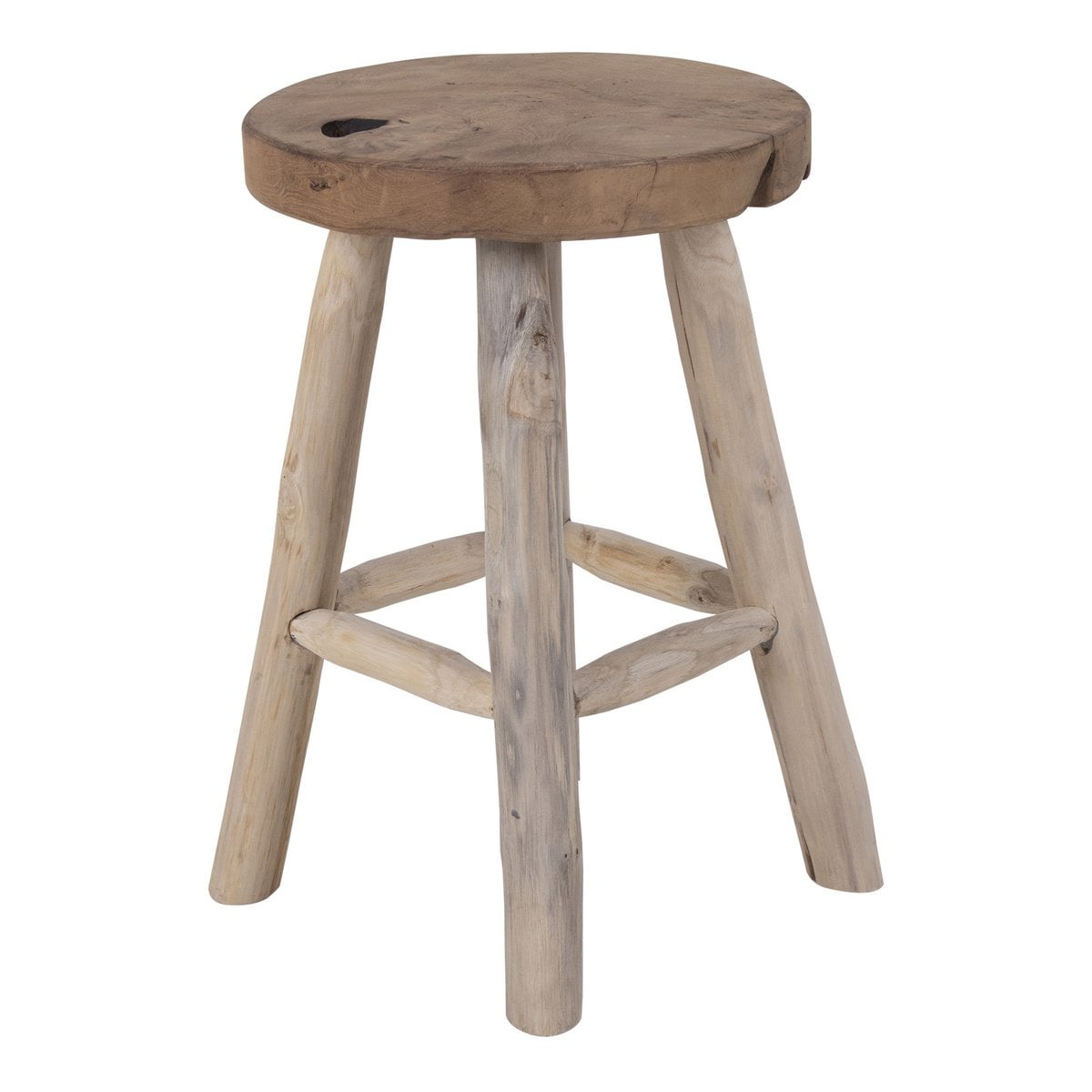 Tabouret Badia placé dans un intérieur moderne avec style rustique
