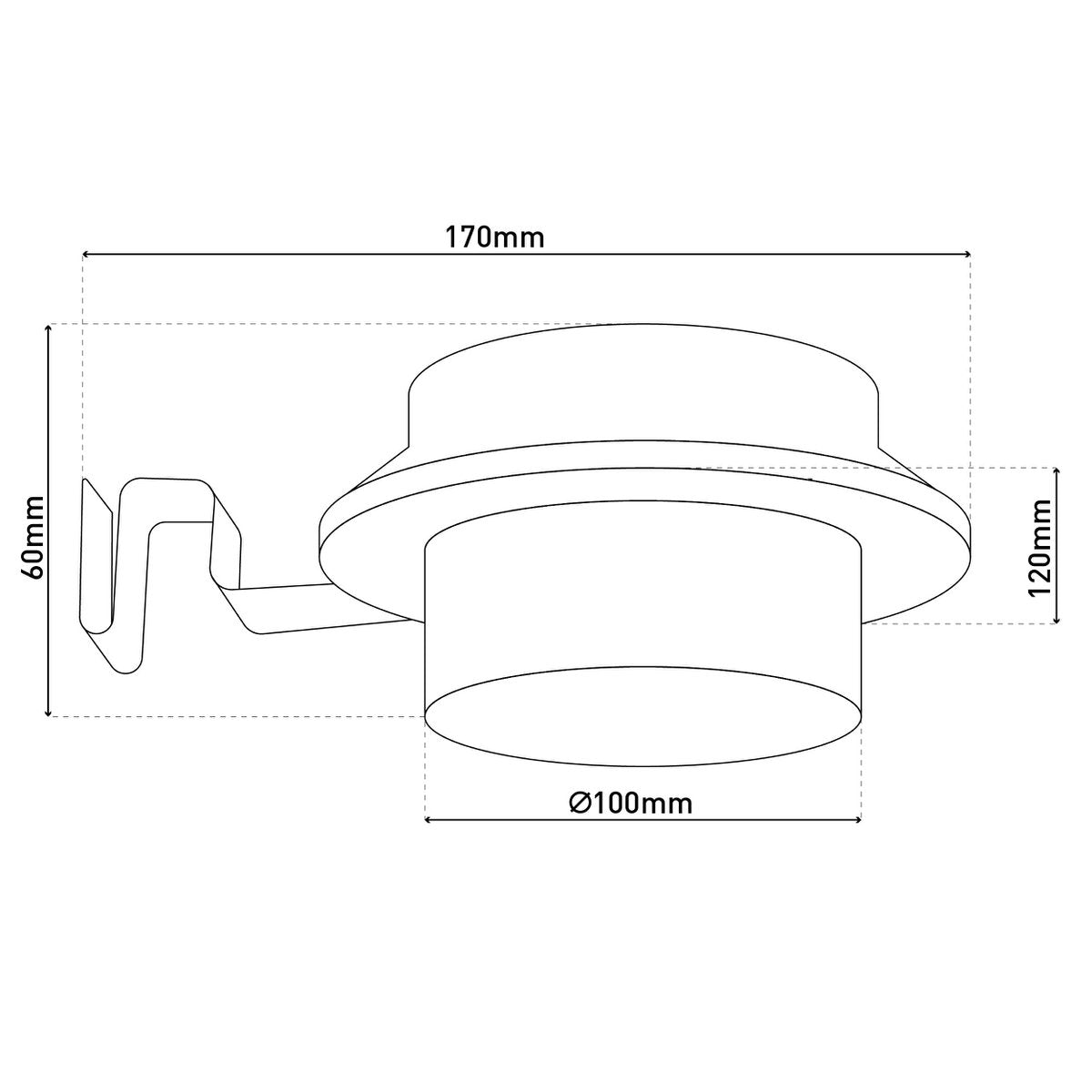Groove de toit solaire LED Mistra - ambiance nocturne