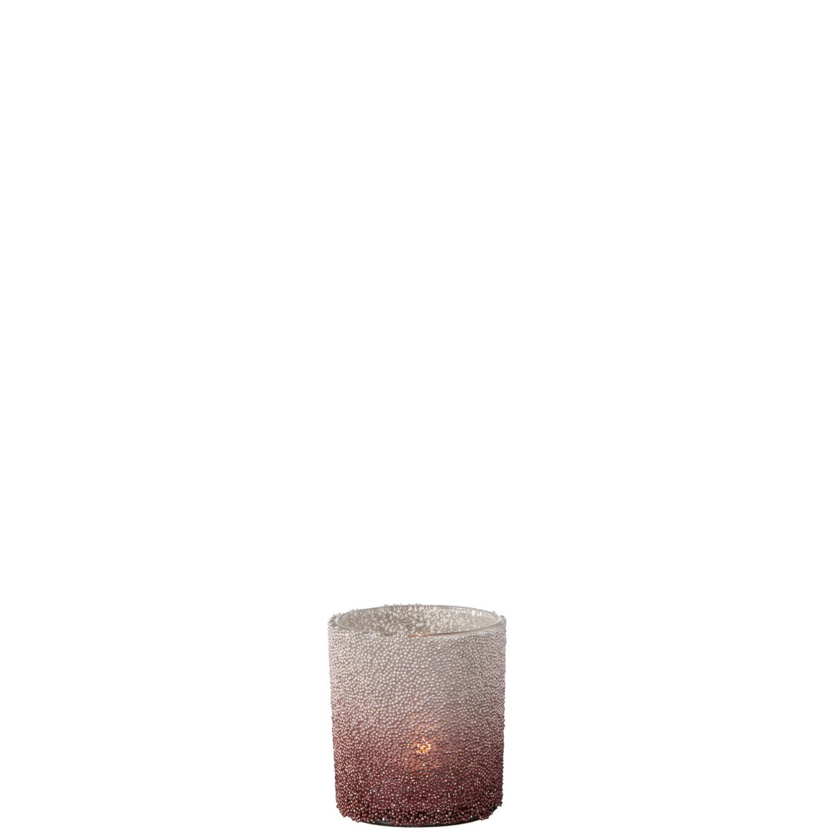 Détail de la texture en verre de la lanterne J-Line Pearls