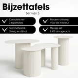 Table d'appoint Lux Blanc cassé