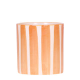 Pot décoratif Maison Colibri en céramique rayé orange - Ø9cm
