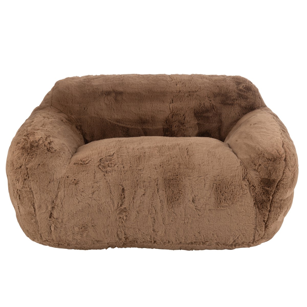 Canapé Cutie J-Line taupe avec coussins décoratifs