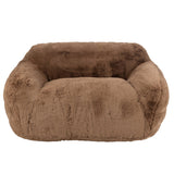Canapé Cutie J-Line taupe avec coussins décoratifs