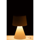 Vue latérale de la lampe de table J-Line Small Kap, design élégant