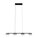 Lampe à pentence LED "CIMO" en métal et en plastique en noir, avec LED intégrée, longueur de 96 cm