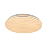 Lampe à plafond à LED de maison intelligente "Austin" avec un effet cristallin, de nombreuses fonctions, en métal et en plastique, blanc, avec des LED intégrées, un éclairage pour le salon ou le bureau