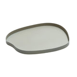 Plateau en métal beige gris Argile de Bariri